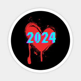 2024 - Gamers - Celebration - New Years - Birthday Magnet